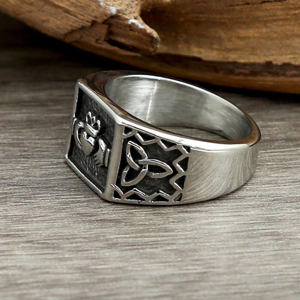 Bague Claddagh et Triskel - Univers Celtique