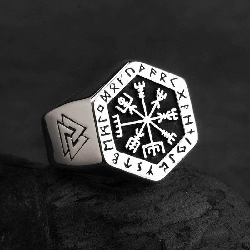 Bague Viking Vegvisir - Univers Celtique