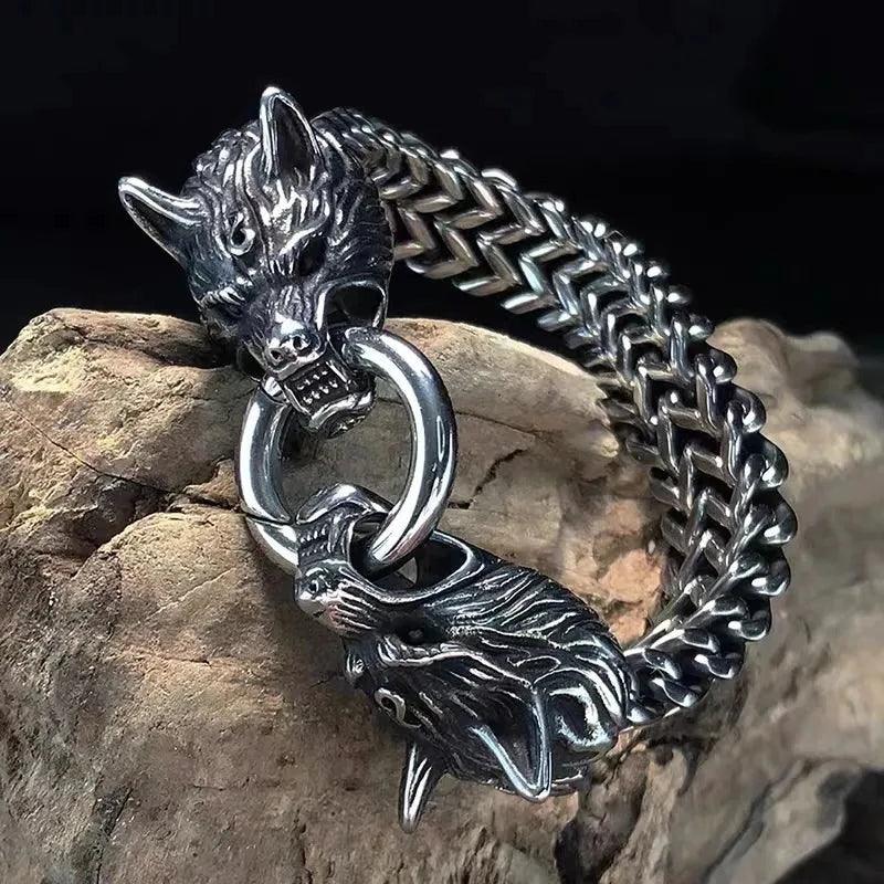 Bracelet Viking Tête de Loup