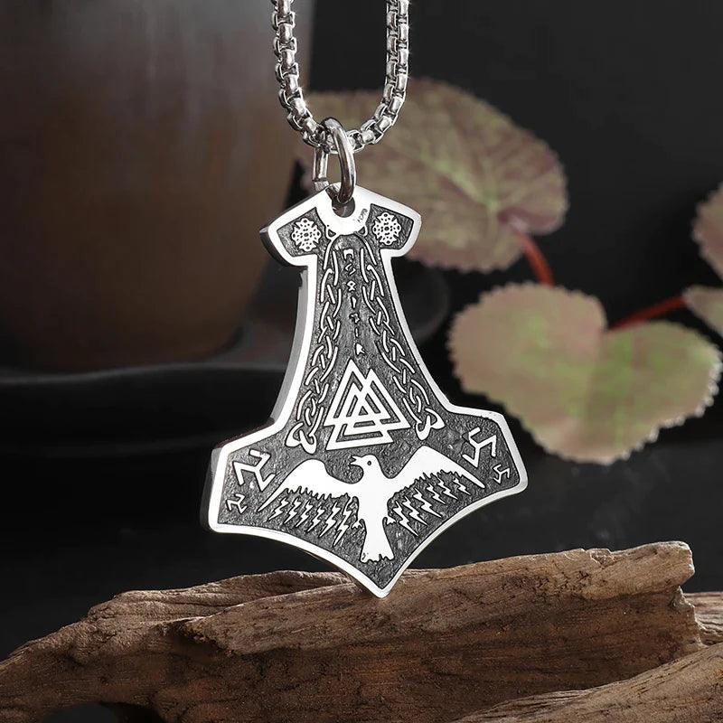 Collier Valknut Aigle - Univers Celtique