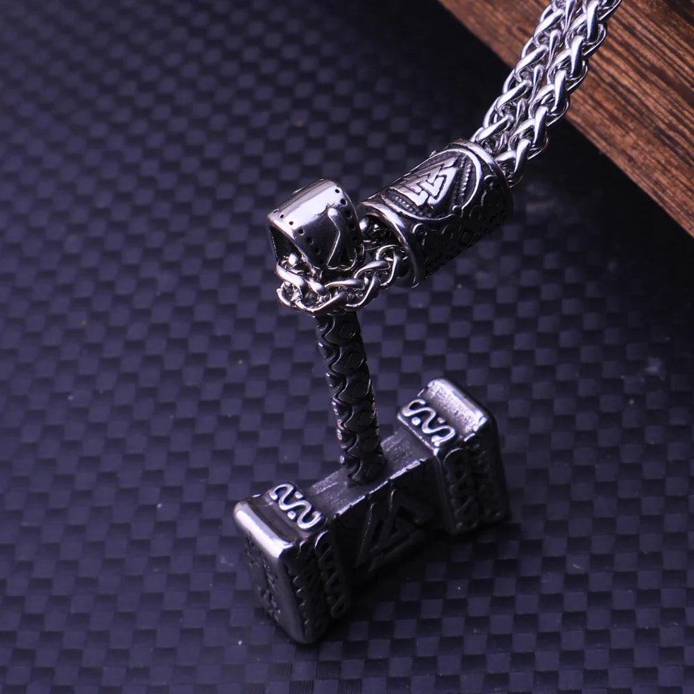 Collier Viking Mjöllnir et Valknut - Univers Celtique