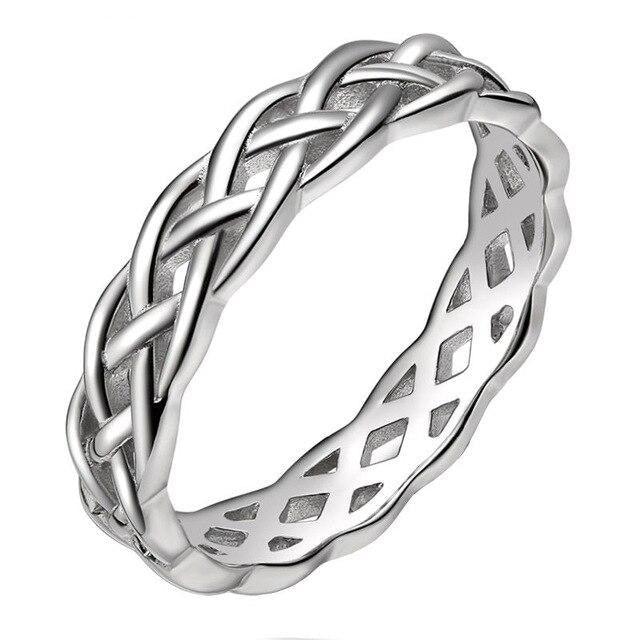 Bague celtique femme argent sale